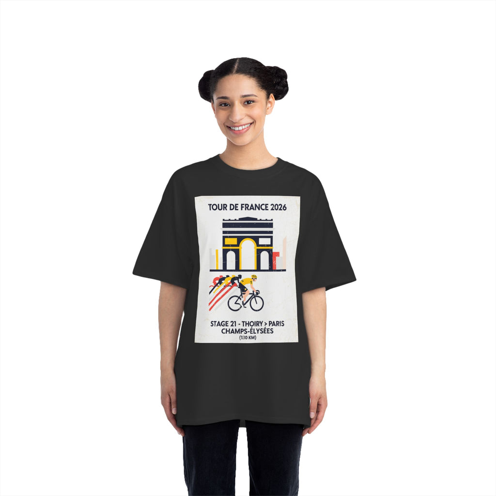 Tour de France 2026 Stage 21 Thoiry to Paris Champs-Élysées T-Shirt | Cycling Poster Design