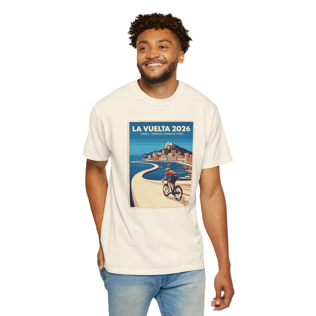 2026 Vuelta a España Stage 1 Cycling T-Shirt | Monaco to Monaco 9km | Graphic Tee