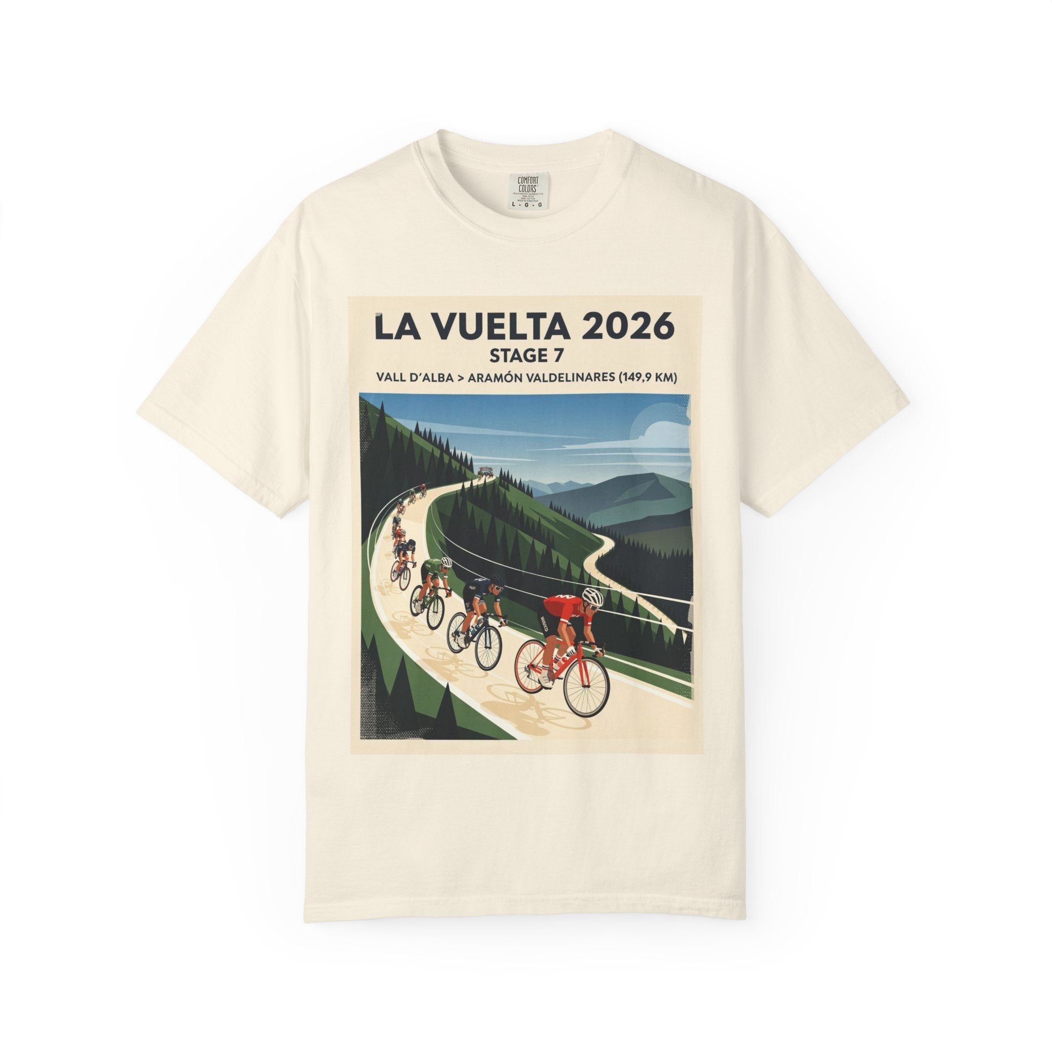 2026 Vuelta a España Stage 7 Cycling T-Shirt | Vall d'Alba to Valdelinares 149.9km | Graphic Tee