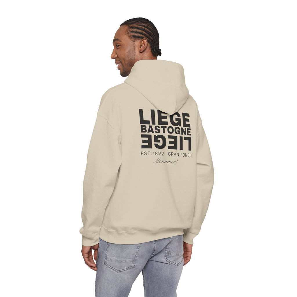 Liege Bastogne Liege Monument Bike race since 1892  Vintage Cycling Fan Logo Hoodie | Retro Cycling Sweatshirt