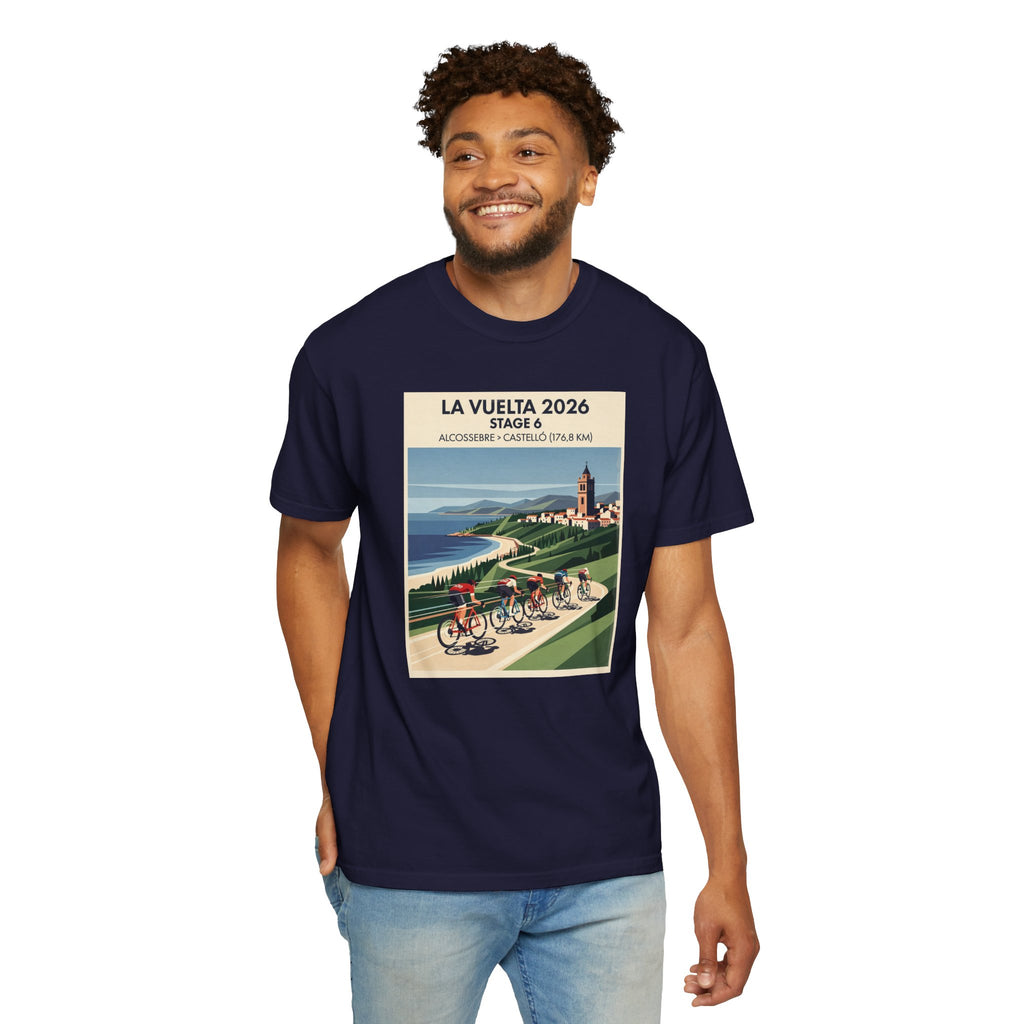 2026 Vuelta a España Stage 6 Cycling T-Shirt | Alcossebre to Castelló 176.8km | Graphic Tee