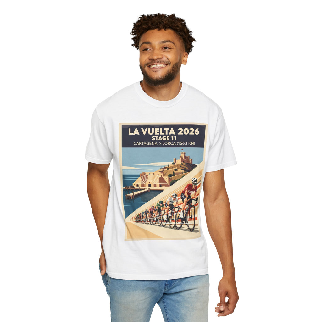 2026 Vuelta a España Stage 11 Cycling T-Shirt | Cartagena to Lorca 156.1km | Graphic Tee