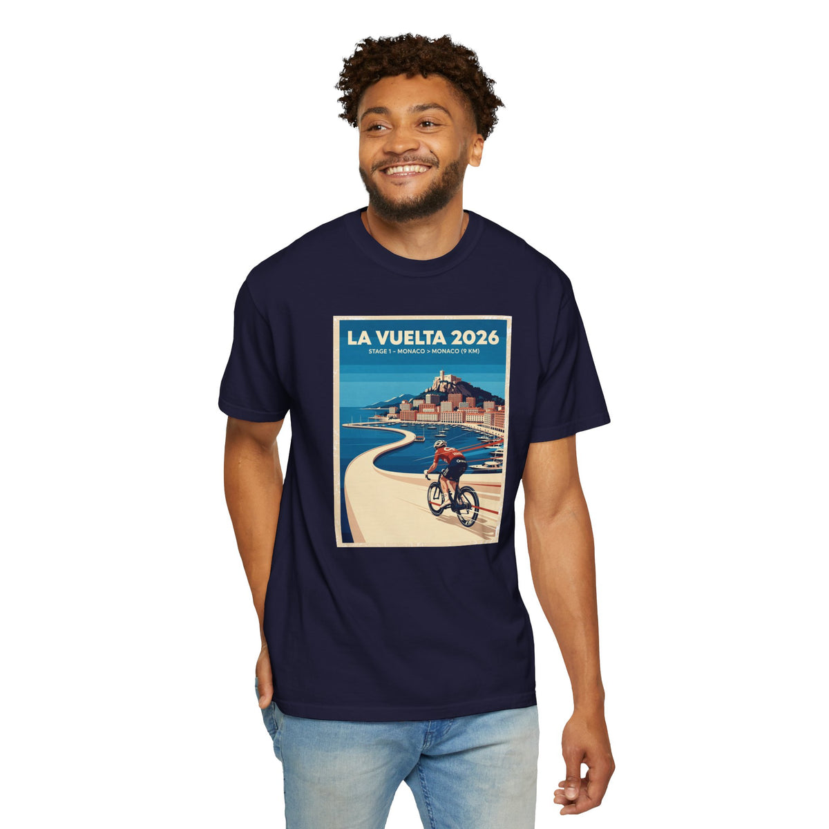 2026 Vuelta a España Stage 1 Cycling T-Shirt | Monaco to Monaco 9km | Graphic Tee