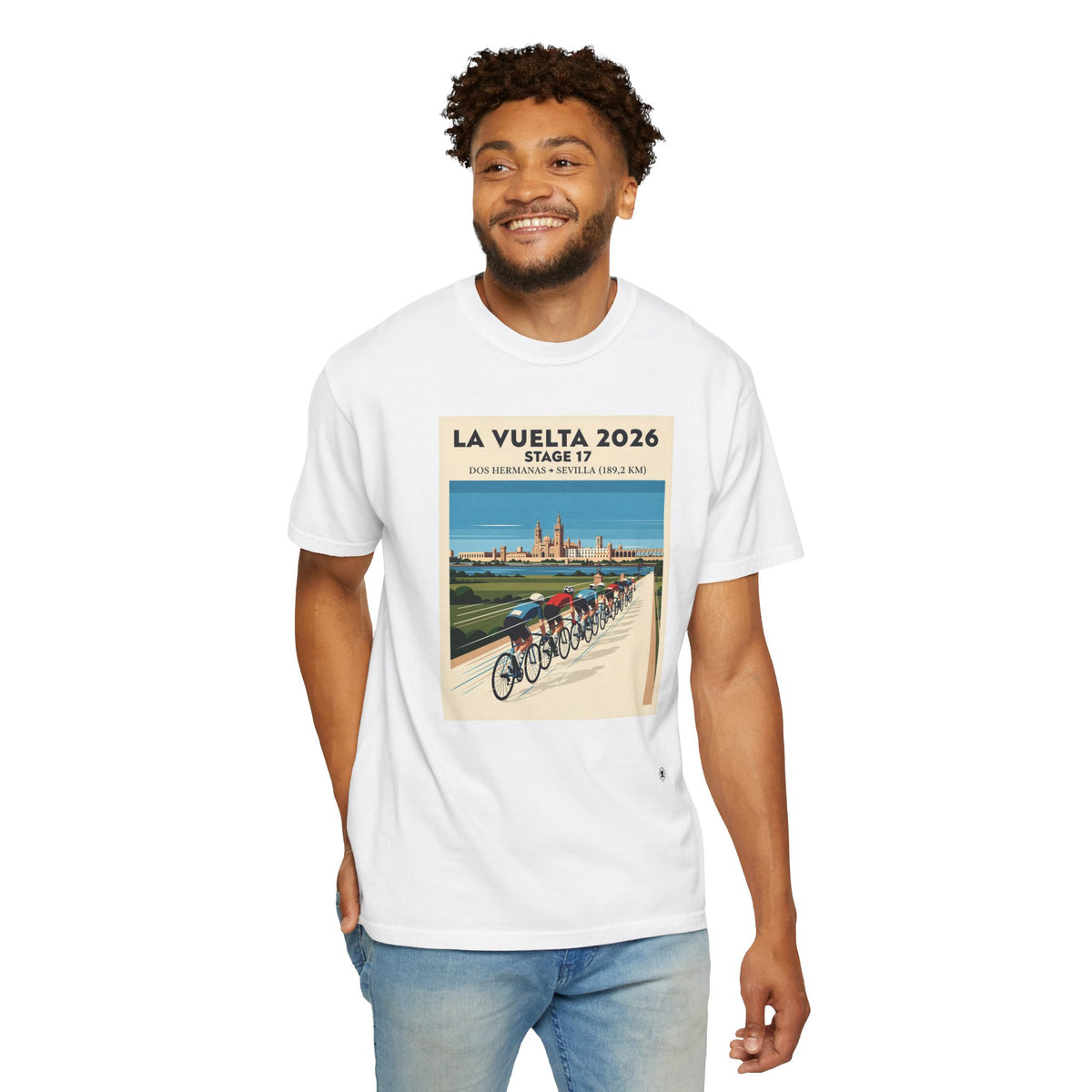 2026 Vuelta a España Stage 17 Cycling T-Shirt | Dos Hermanas to Sevilla 189.2km | Graphic Tee