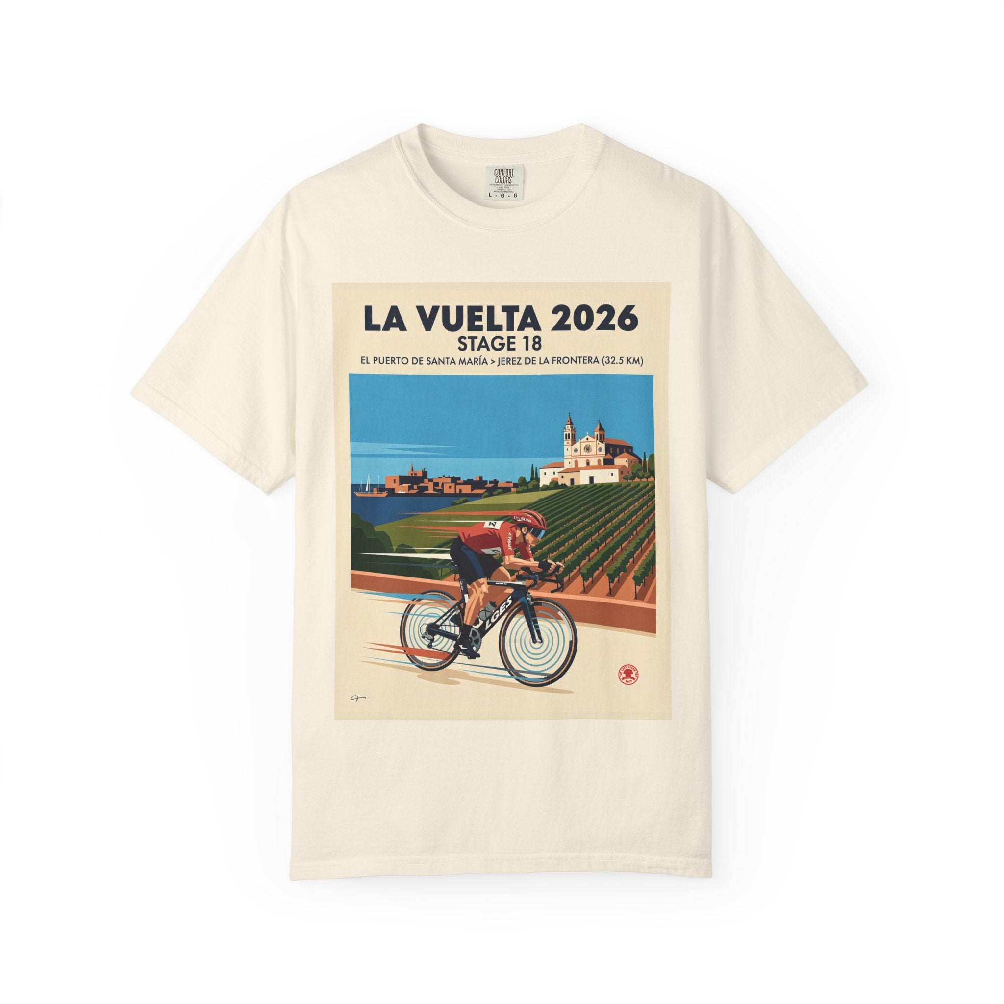 2026 Vuelta a España Stage 18 Cycling T-Shirt | El Puerto de Santa María to Jerez 32.5km | Graphic Tee