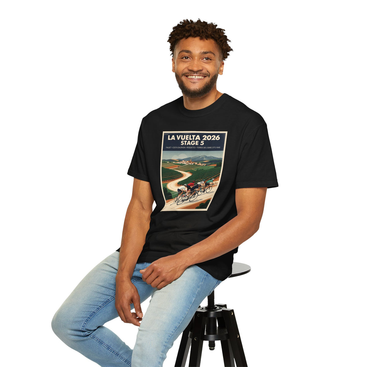 2026 Vuelta a España Stage 5 Cycling T-Shirt | Falset to Roquetes 171.1km | Graphic Tee