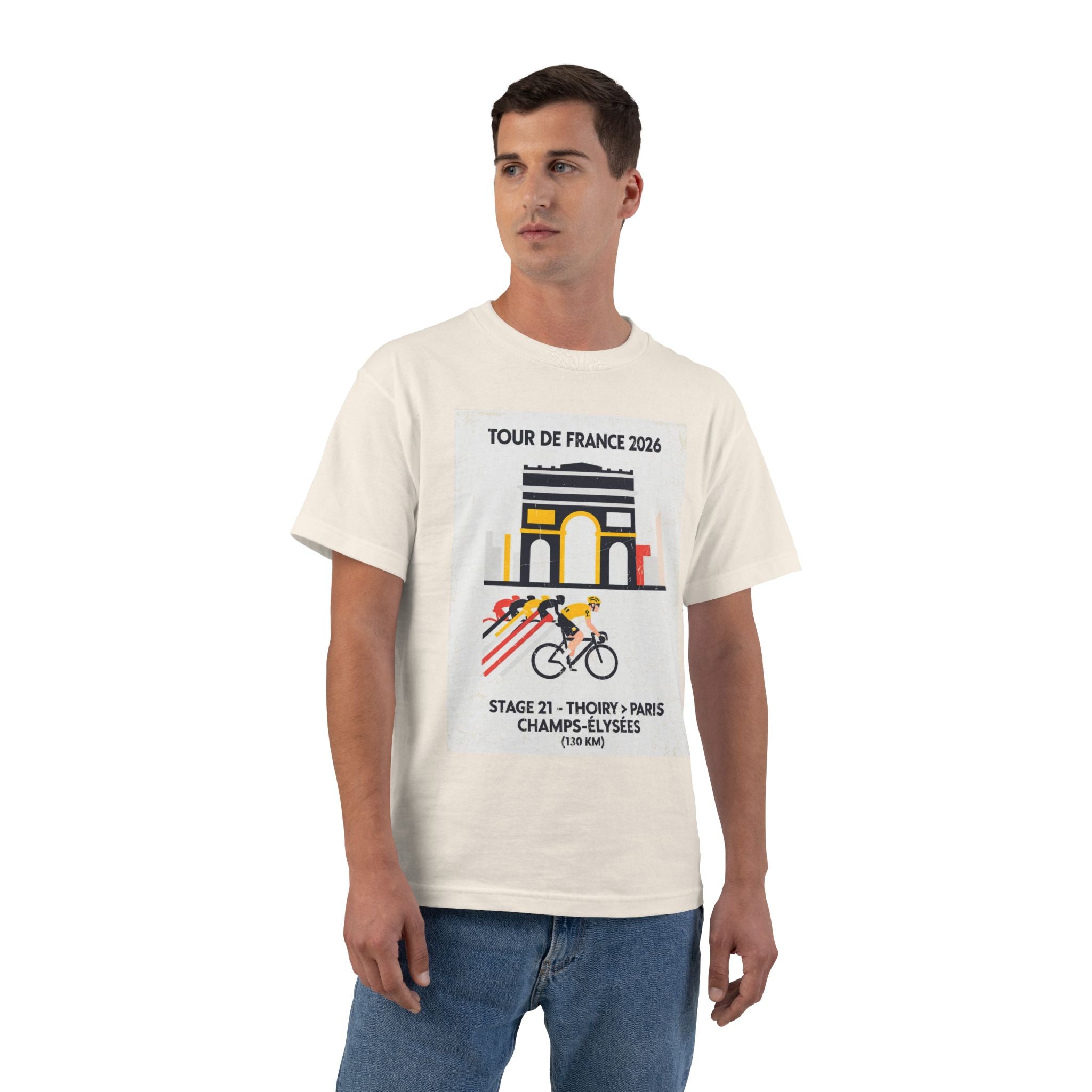 Tour de France 2026 Stage 21 Thoiry to Paris Champs-Élysées T-Shirt | Cycling Poster Design