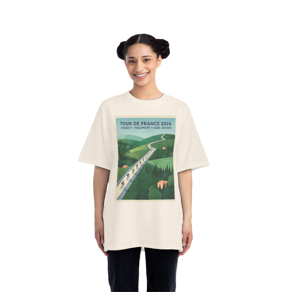 Tour de France 2026 Stage 9 Malemort > Ussel T-Shirt | Bauhaus Cycling Poster