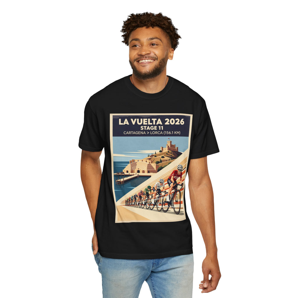2026 Vuelta a España Stage 11 Cycling T-Shirt | Cartagena to Lorca 156.1km | Graphic Tee