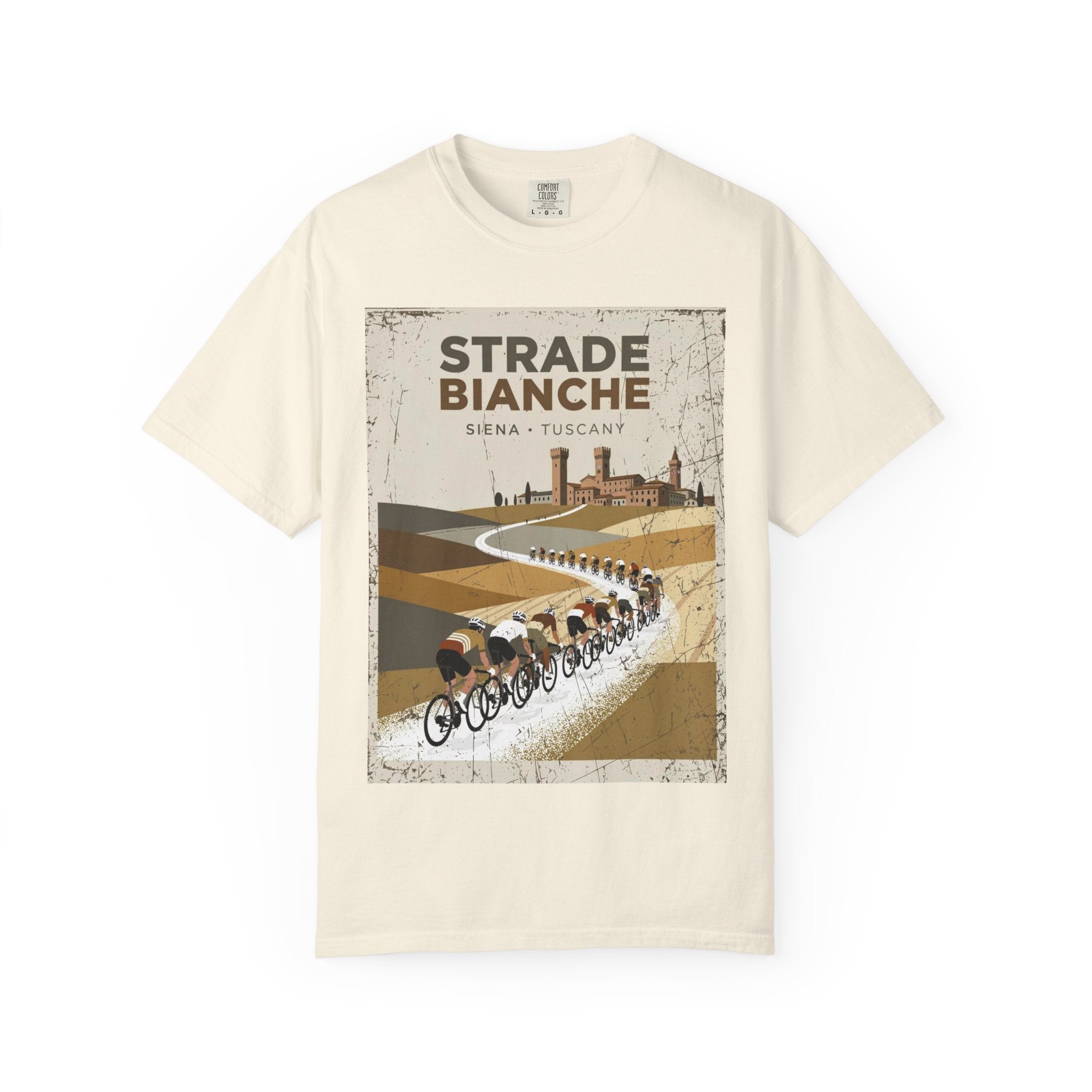 Strade Bianche Cycling Tee | Siena Tuscany Gravel Road Bike Shirt