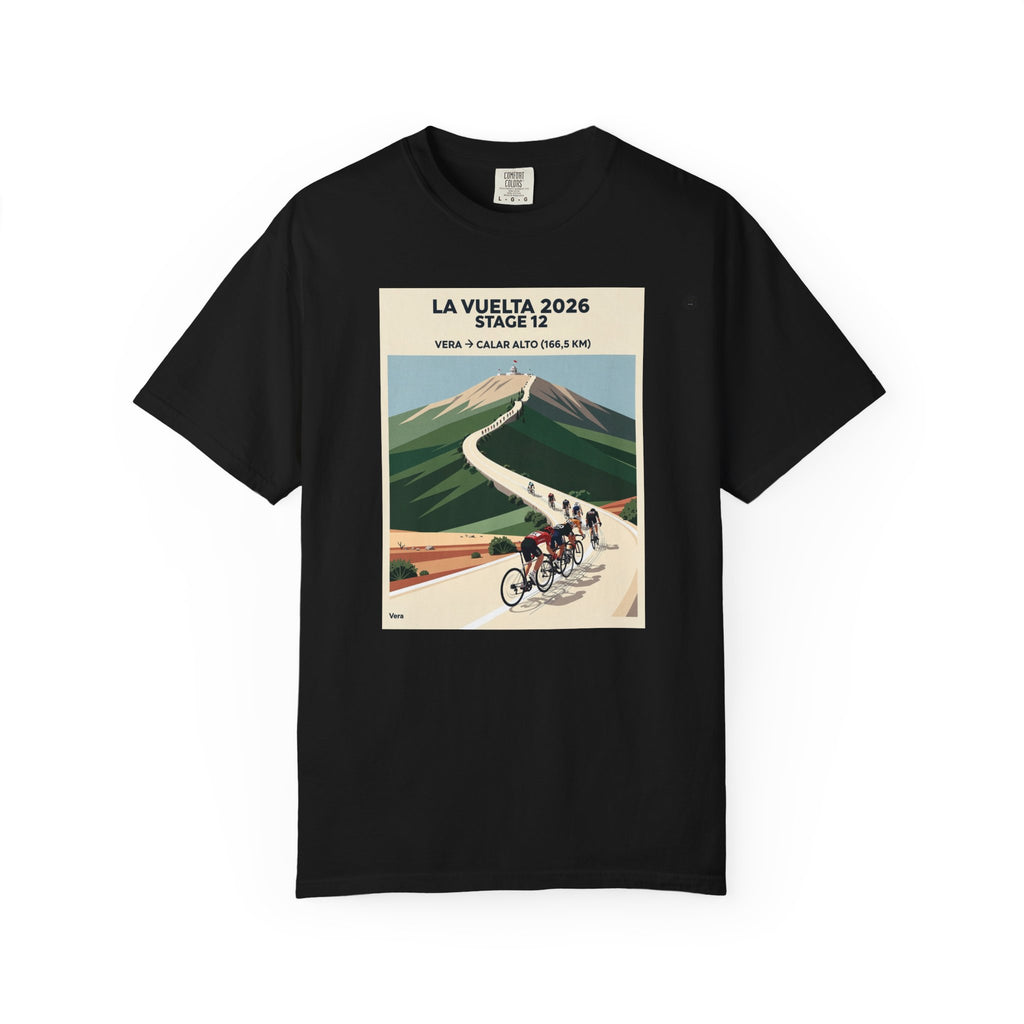 2026 Vuelta a España Stage 12 Cycling T-Shirt | Vera to Calar Alto 166.5km | Graphic Tee