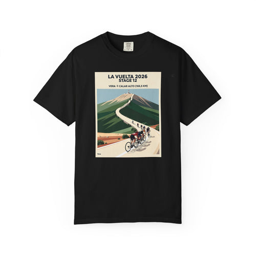 2026 Vuelta a España Stage 12 Cycling T-Shirt | Vera to Calar Alto 166.5km | Graphic Tee