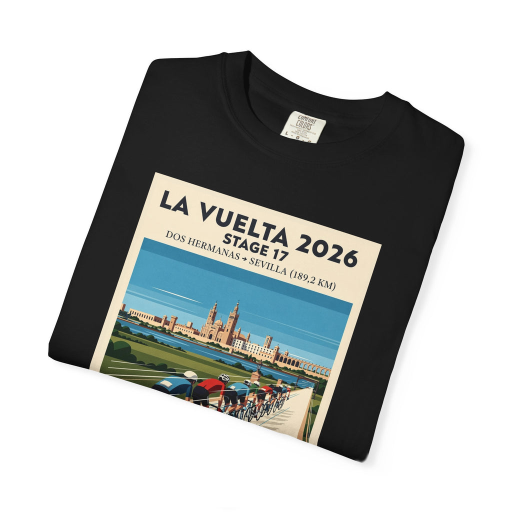 2026 Vuelta a España Stage 17 Cycling T-Shirt | Dos Hermanas to Sevilla 189.2km | Graphic Tee