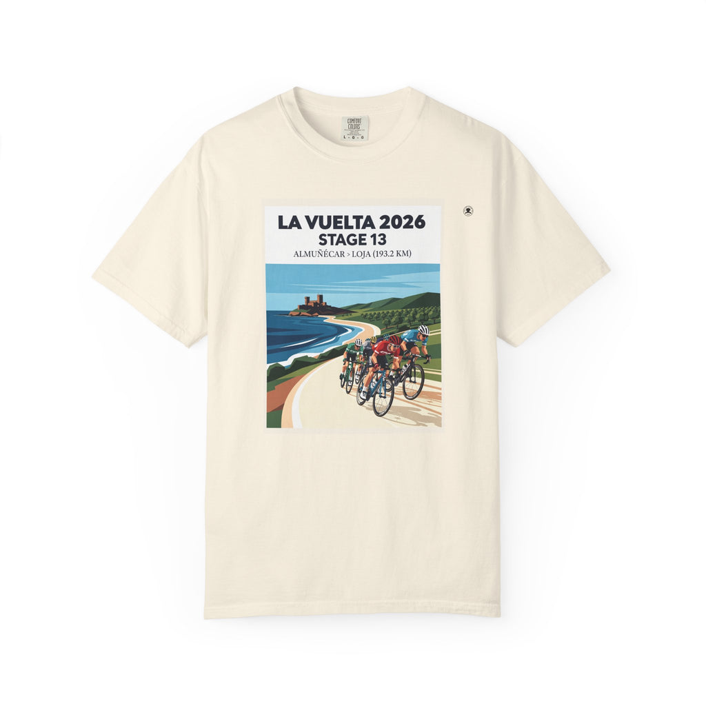 2026 Vuelta a España Stage 13 Cycling T-Shirt | Almuñécar to Loja 193.2km | Graphic Tee