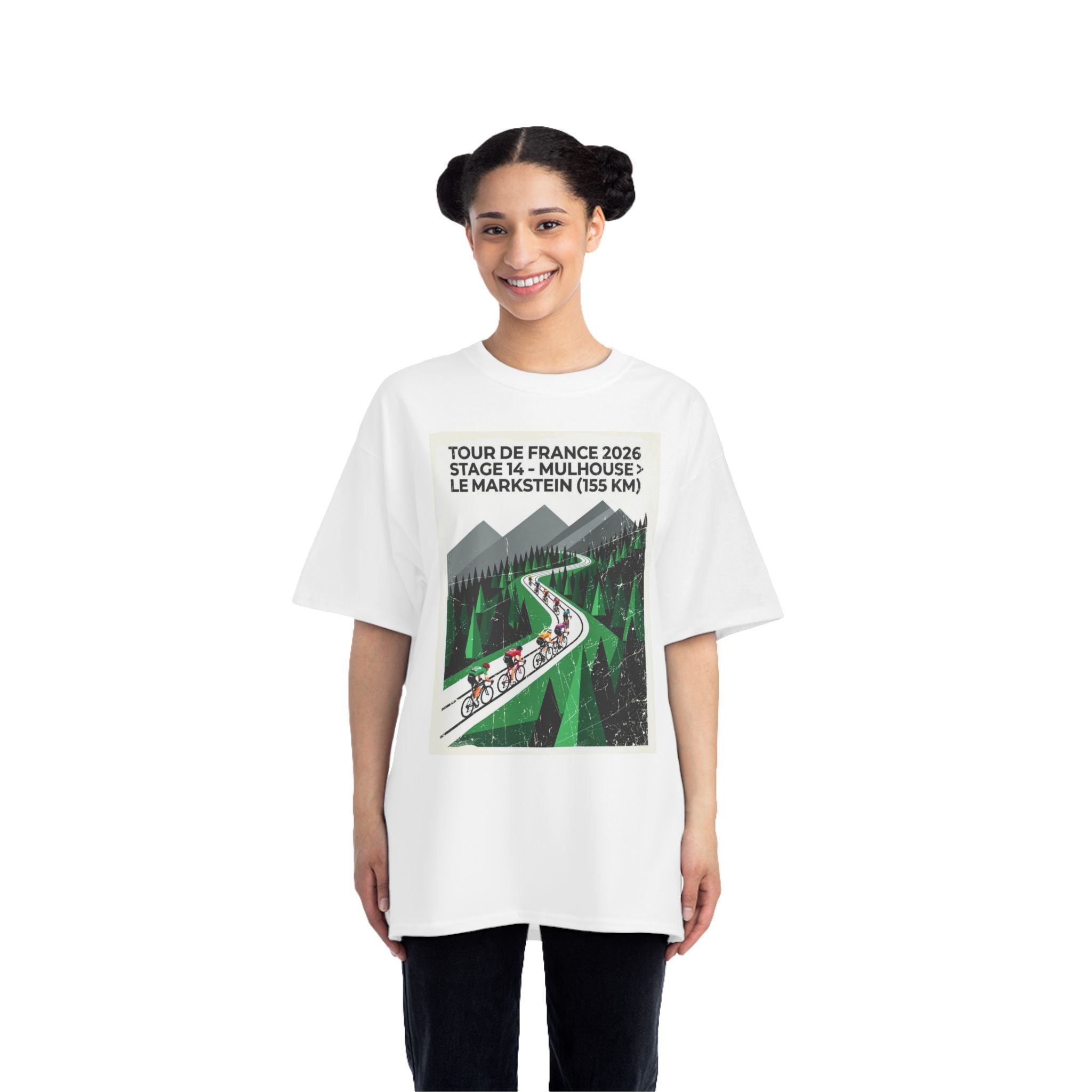 Tour de France 2026 Stage 14 Mountain Cycling T-Shirt | Mulhouse > Le Markstein