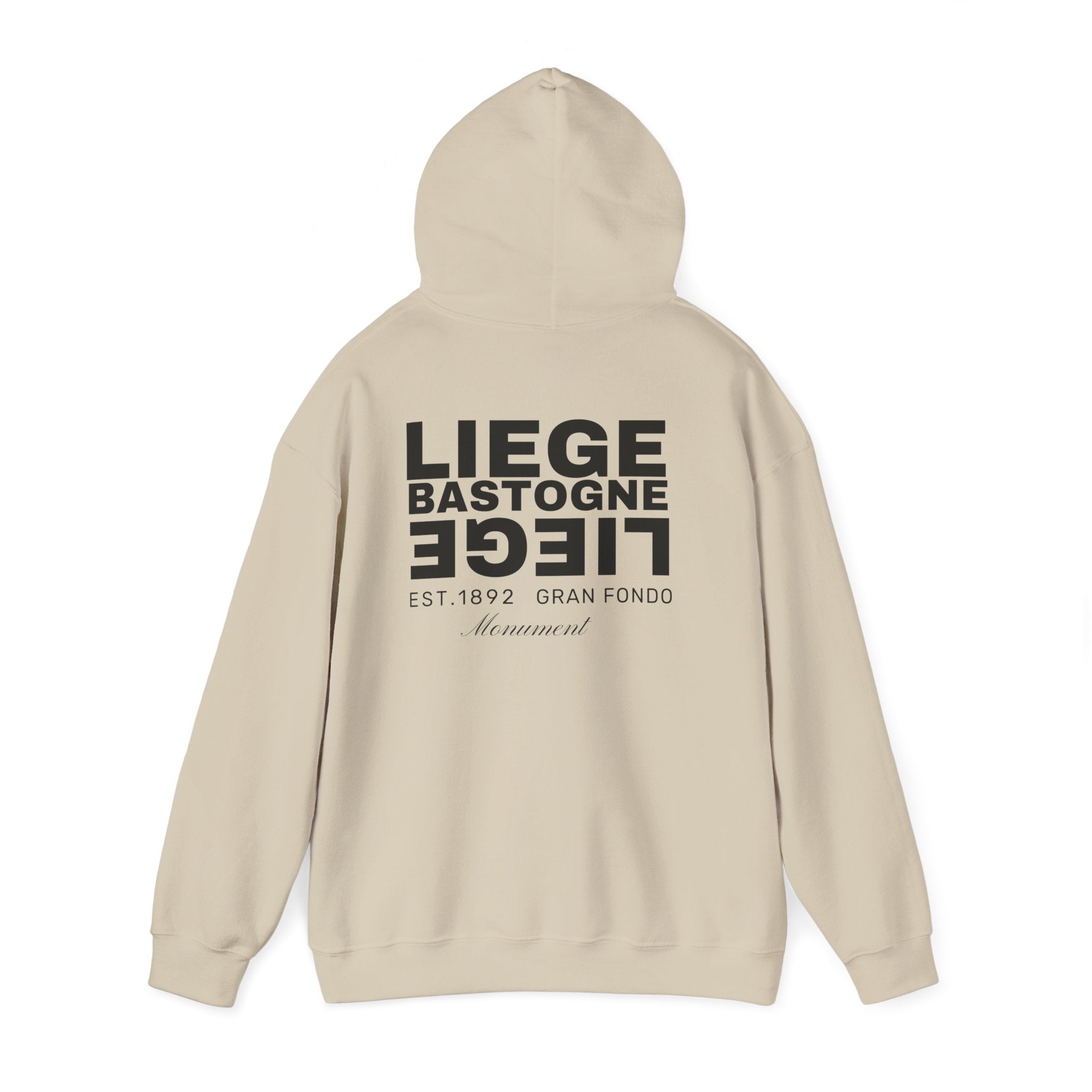 Liege Bastogne Liege Monument Bike race since 1892  Vintage Cycling Fan Logo Hoodie | Retro Cycling Sweatshirt