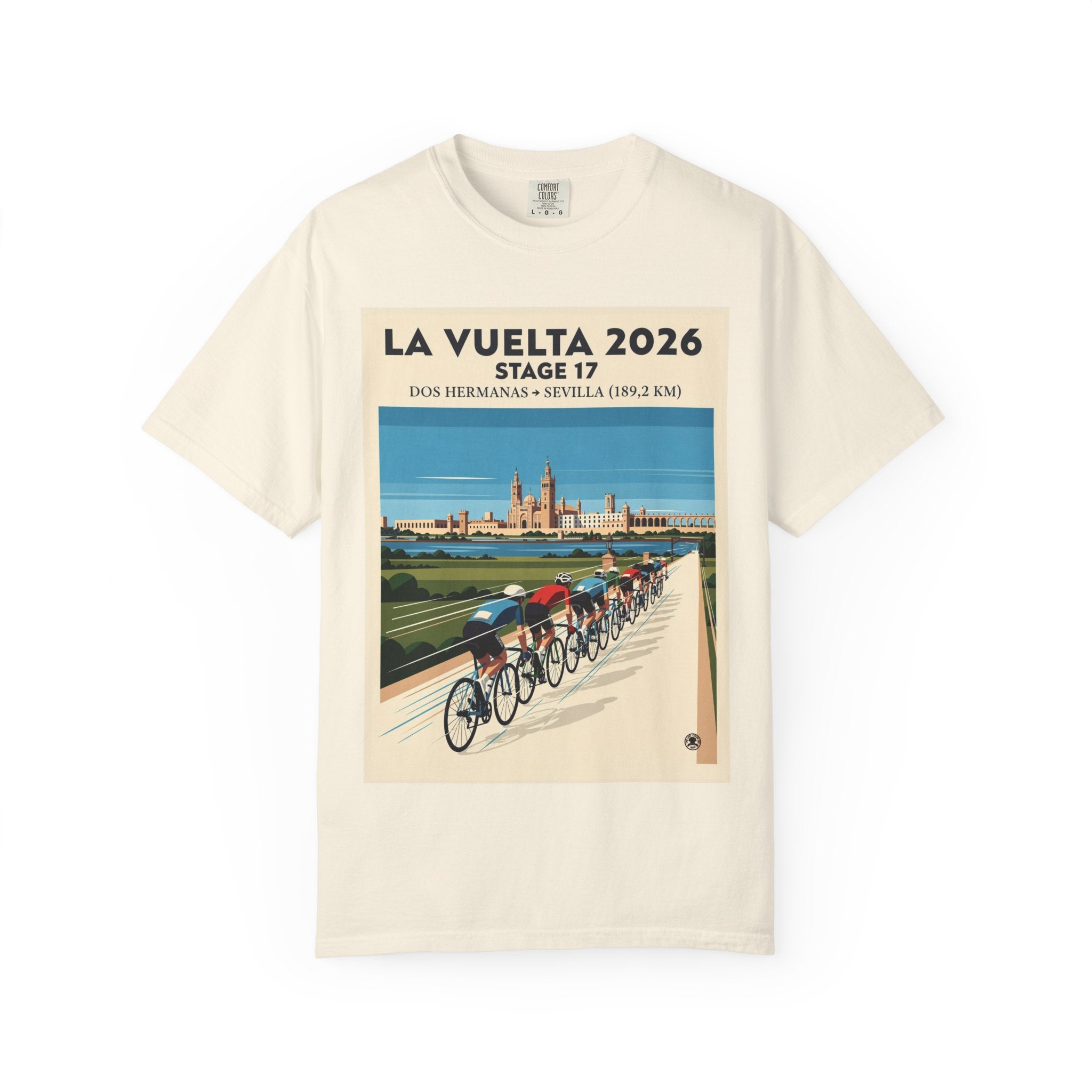 2026 Vuelta a España Stage 17 Cycling T-Shirt | Dos Hermanas to Sevilla 189.2km | Graphic Tee