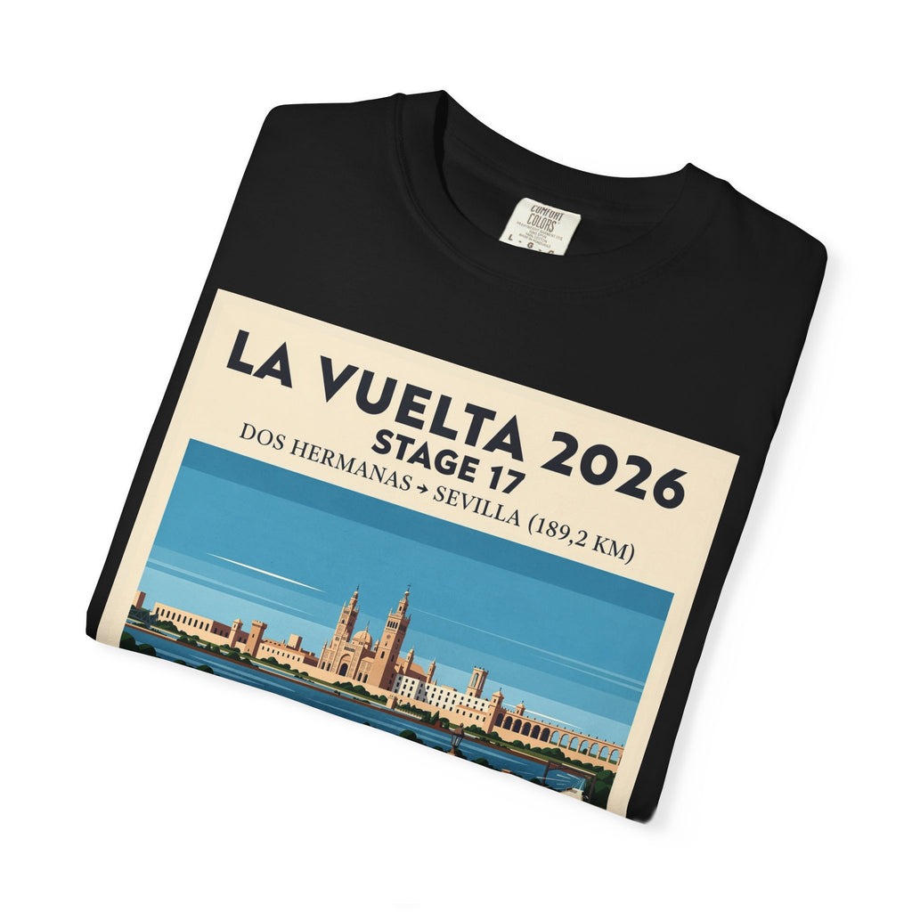 2026 Vuelta a España Stage 17 Cycling T-Shirt | Dos Hermanas to Sevilla 189.2km | Graphic Tee