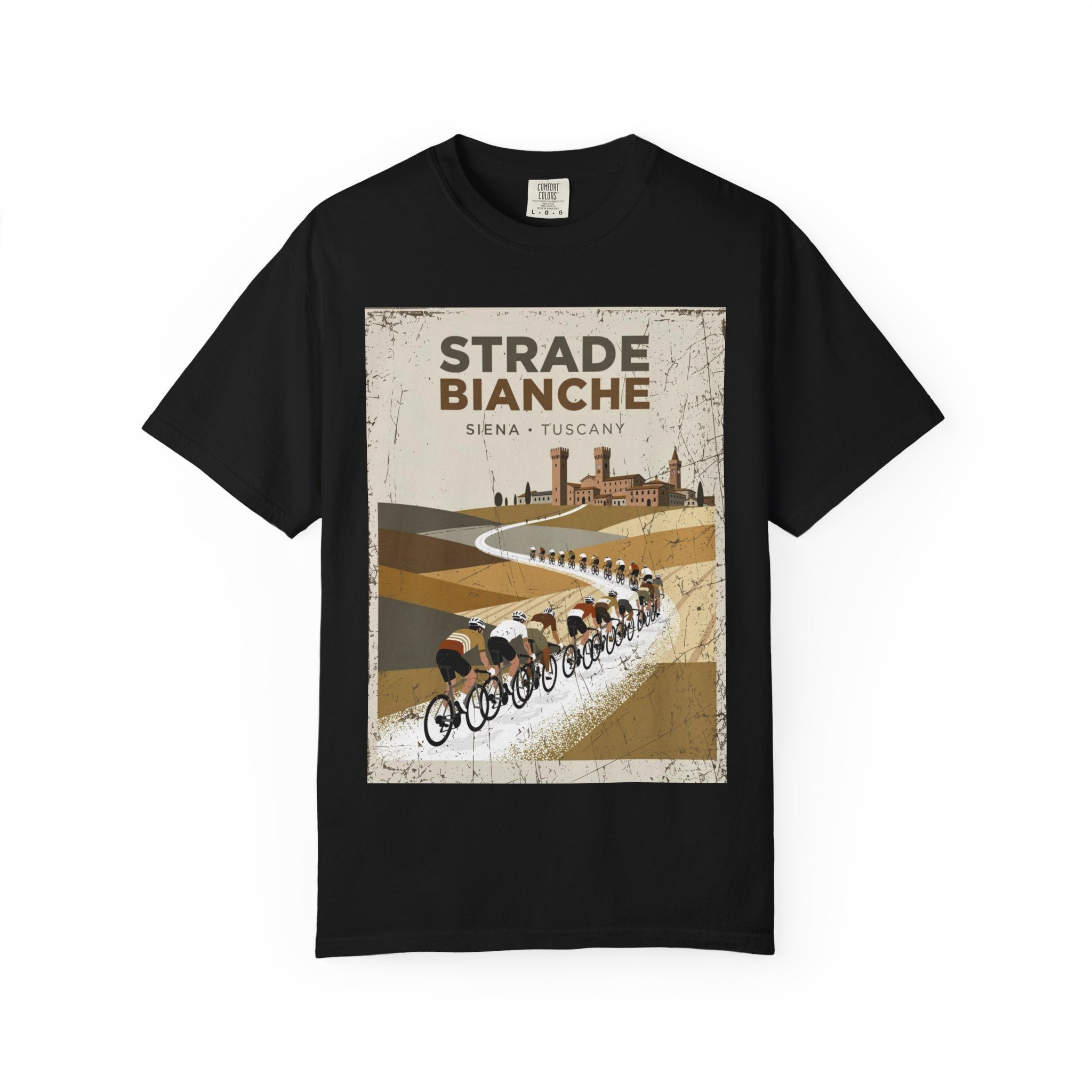 Strade Bianche Cycling Tee | Siena Tuscany Gravel Road Bike Shirt