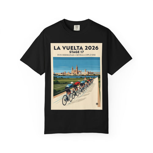 2026 Vuelta a España Stage 17 Cycling T-Shirt | Dos Hermanas to Sevilla 189.2km | Graphic Tee