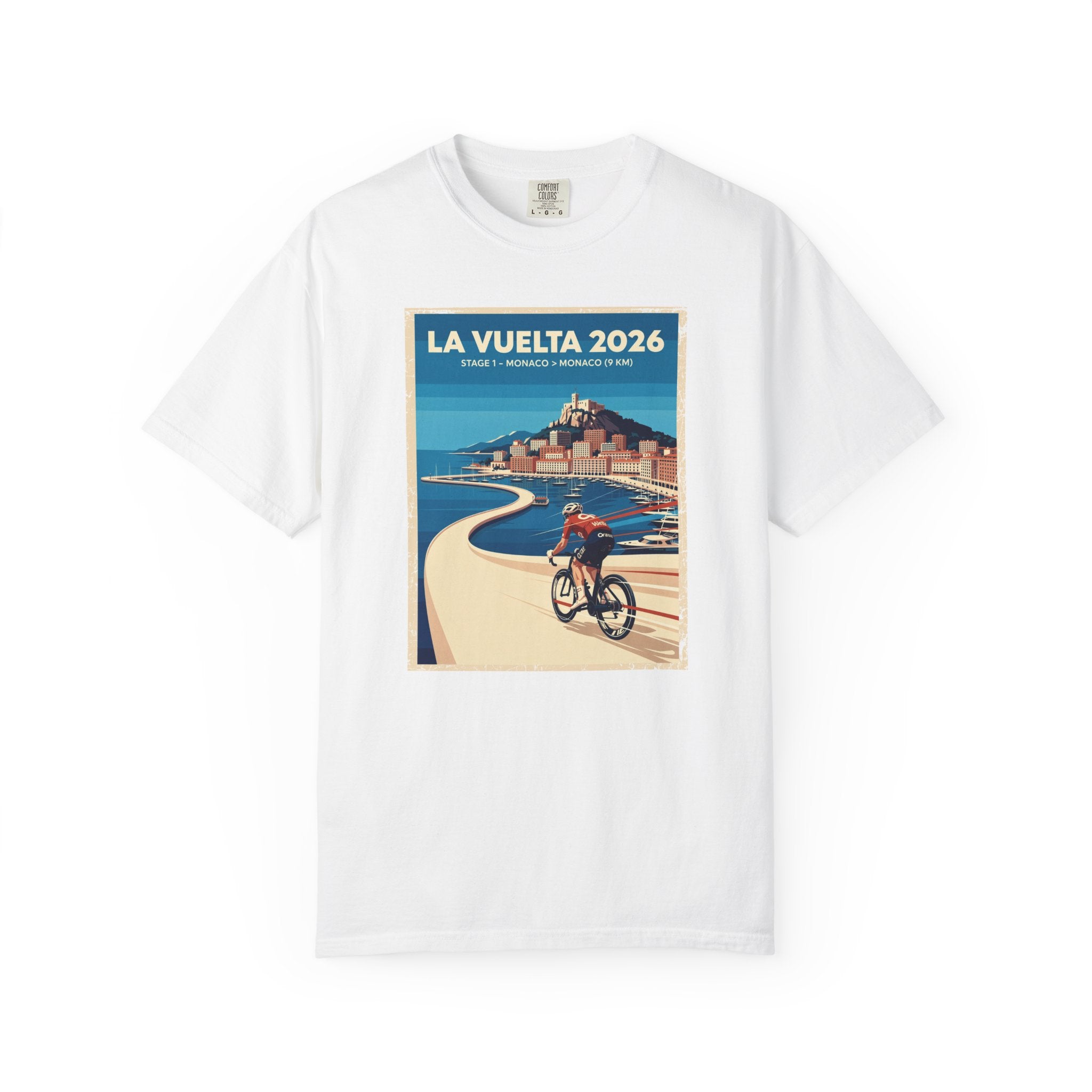2026 Vuelta a España Stage 1 Cycling T-Shirt | Monaco to Monaco 9km | Graphic Tee