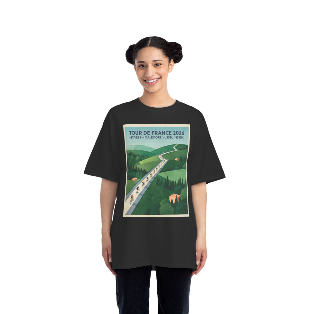Tour de France 2026 Stage 9 Malemort > Ussel T-Shirt | Bauhaus Cycling Poster