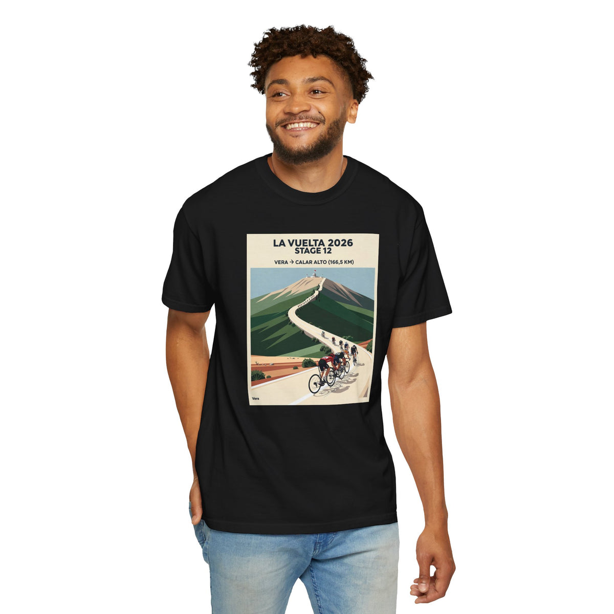 2026 Vuelta a España Stage 12 Cycling T-Shirt | Vera to Calar Alto 166.5km | Graphic Tee