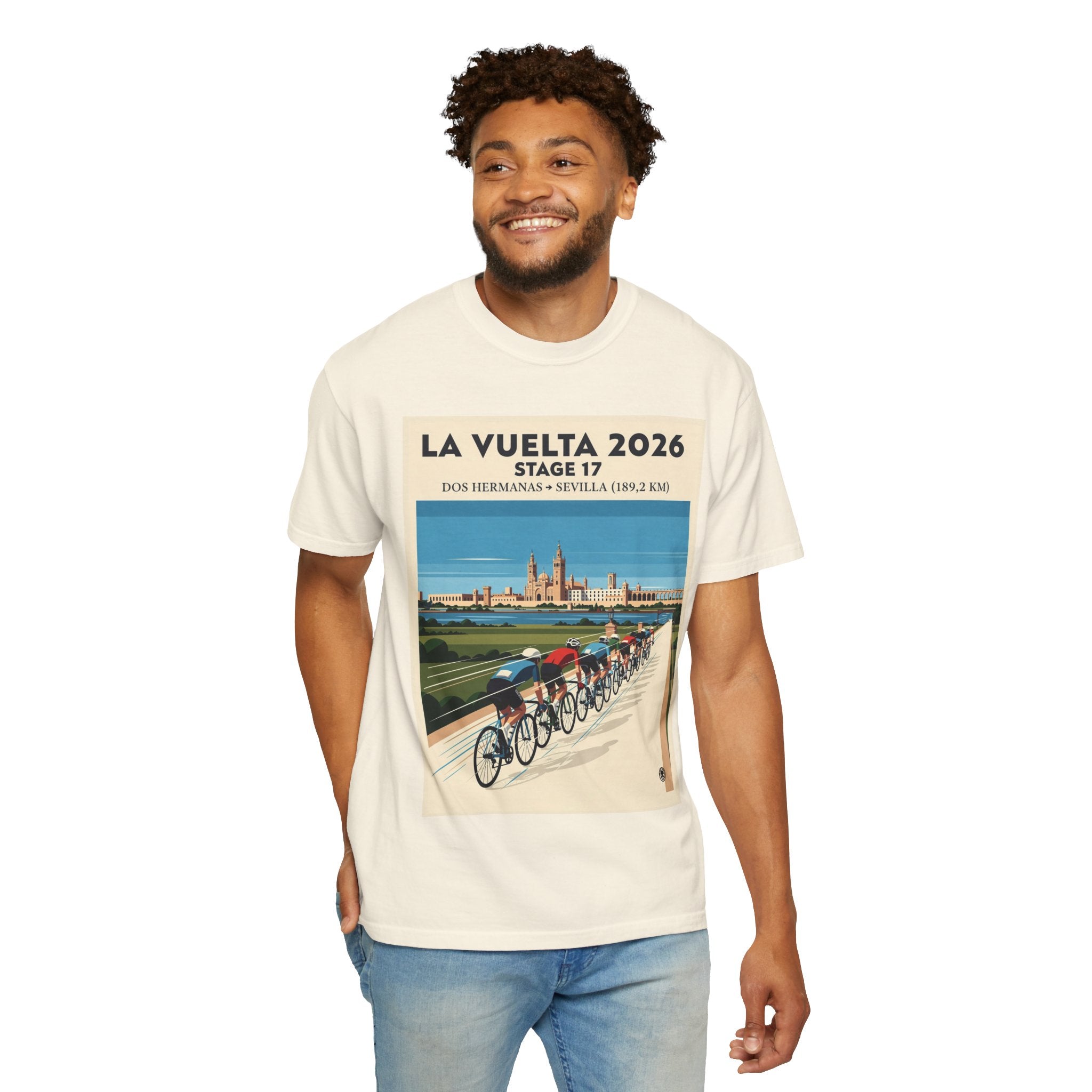 2026 Vuelta a España Stage 17 Cycling T-Shirt | Dos Hermanas to Sevilla 189.2km | Graphic Tee