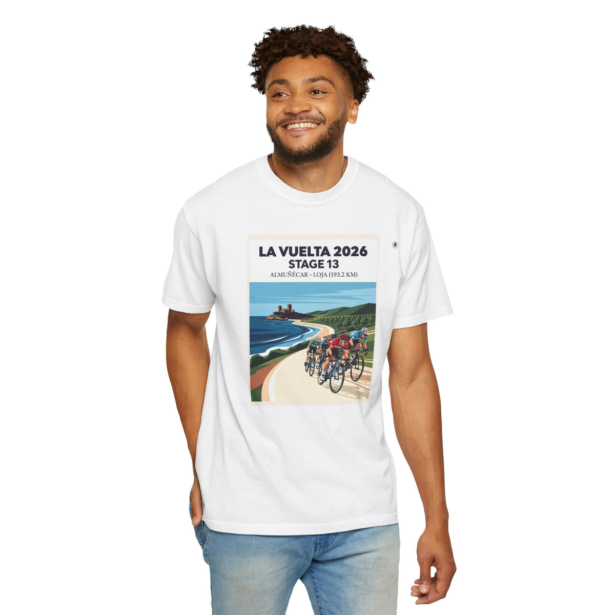 2026 Vuelta a España Stage 13 Cycling T-Shirt | Almuñécar to Loja 193.2km | Graphic Tee