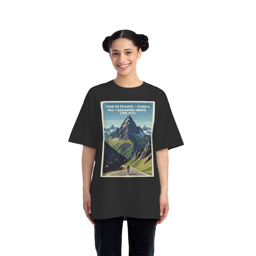 Tour de France 2026 Stage 6 Pau > Gavarnie-Gèdre T-Shirt | Mountain Poster, Solo Climber