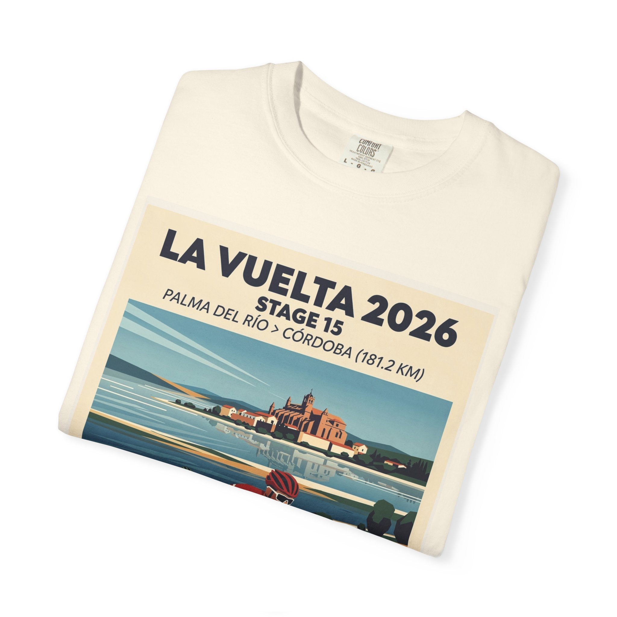2026 Vuelta a España Stage 15 Cycling T-Shirt | Palma del Río to Córdoba 181.2km | Graphic Tee