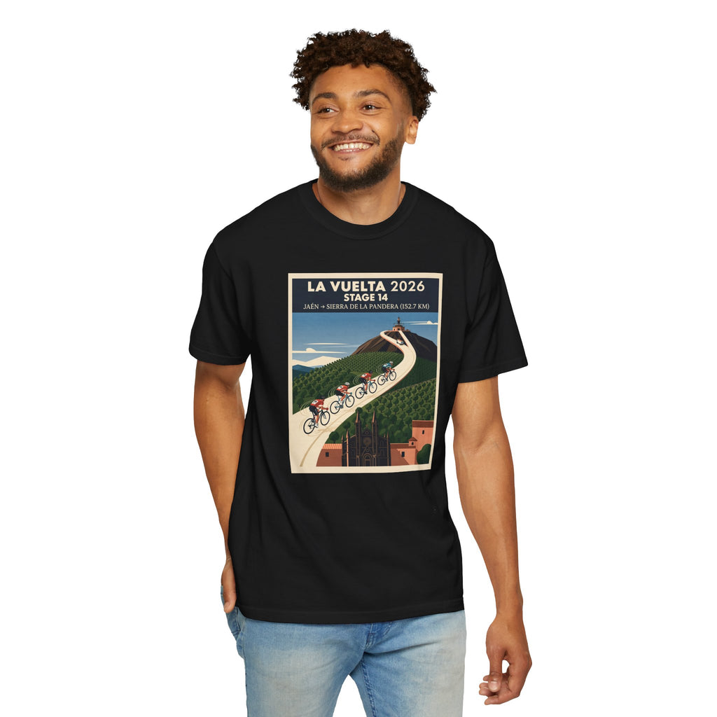 2026 Vuelta a España Stage 14 Cycling T-Shirt | Jaén to Sierra de La Pandera 152.7km | Graphic Tee