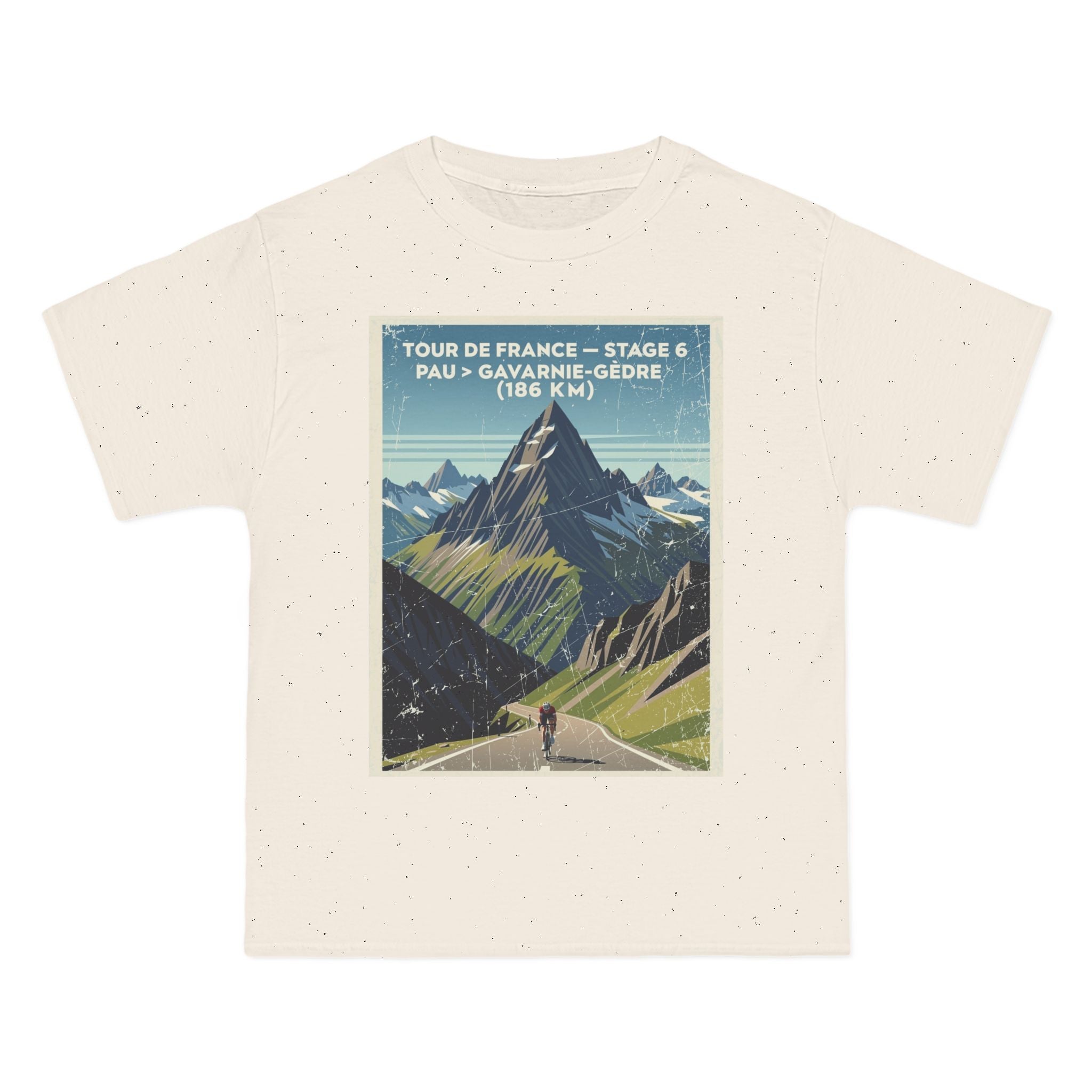 Tour de France 2026 Stage 6 Pau > Gavarnie-Gèdre T-Shirt | Mountain Poster, Solo Climber