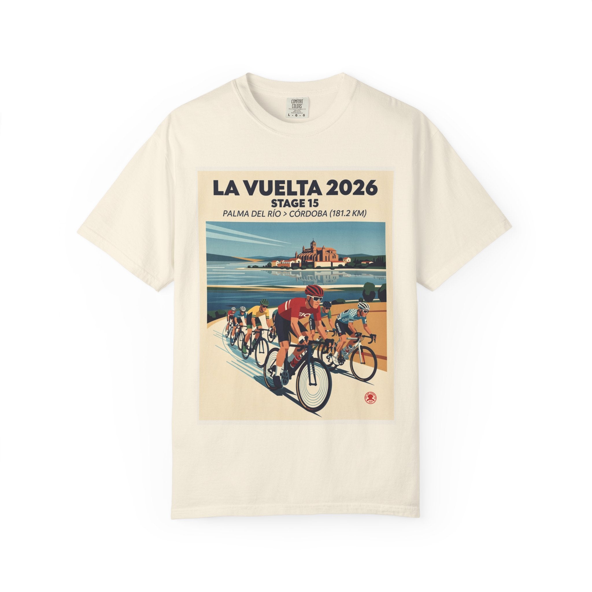 2026 Vuelta a España Stage 15 Cycling T-Shirt | Palma del Río to Córdoba 181.2km | Graphic Tee