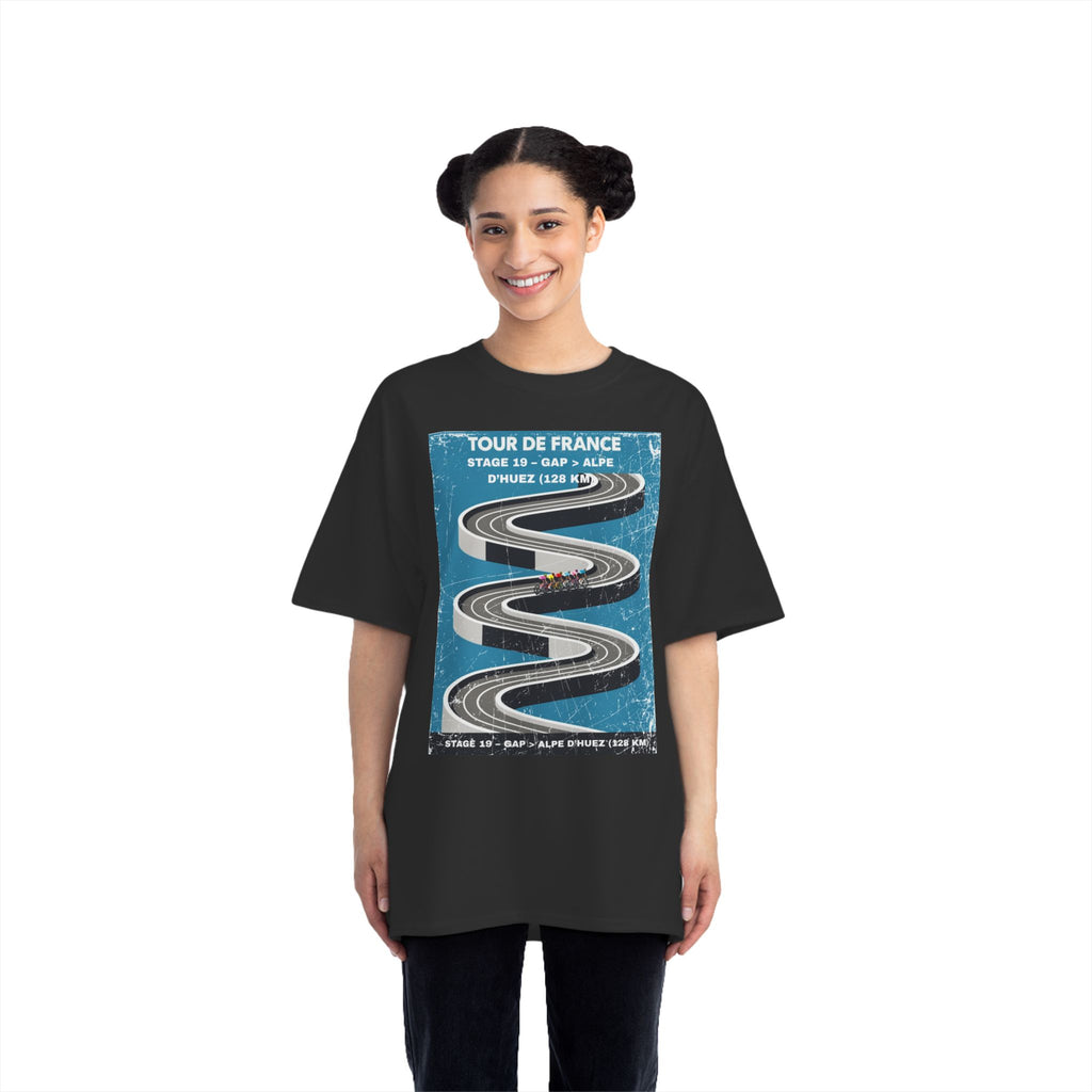 Tour de France 2026 Stage 19 Gap > Alpe d Huez T-Shirt | Bauhaus Mountain Cycling Poster