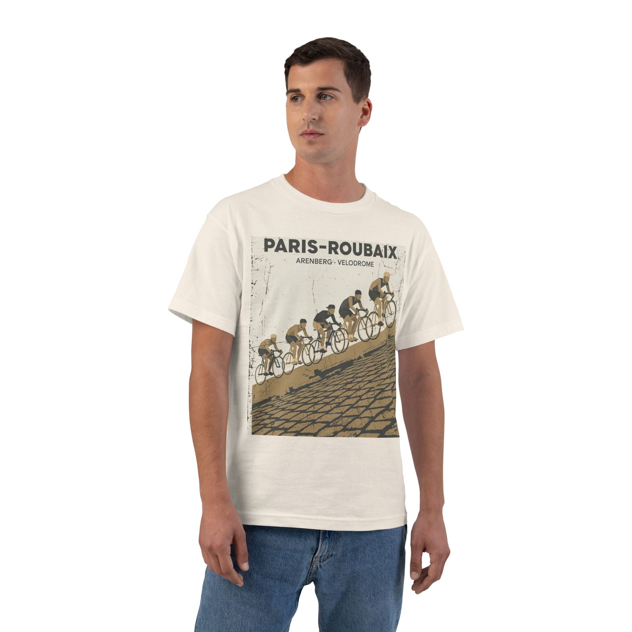 Paris Roubaix Arenberg Cycling T-Shirt | Echelon Riders, Pavé Race Design