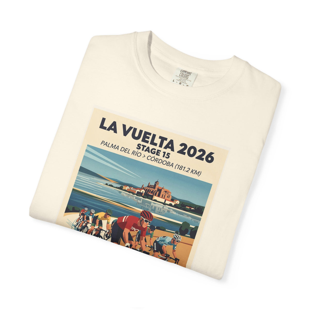 2026 Vuelta a España Stage 15 Cycling T-Shirt | Palma del Río to Córdoba 181.2km | Graphic Tee