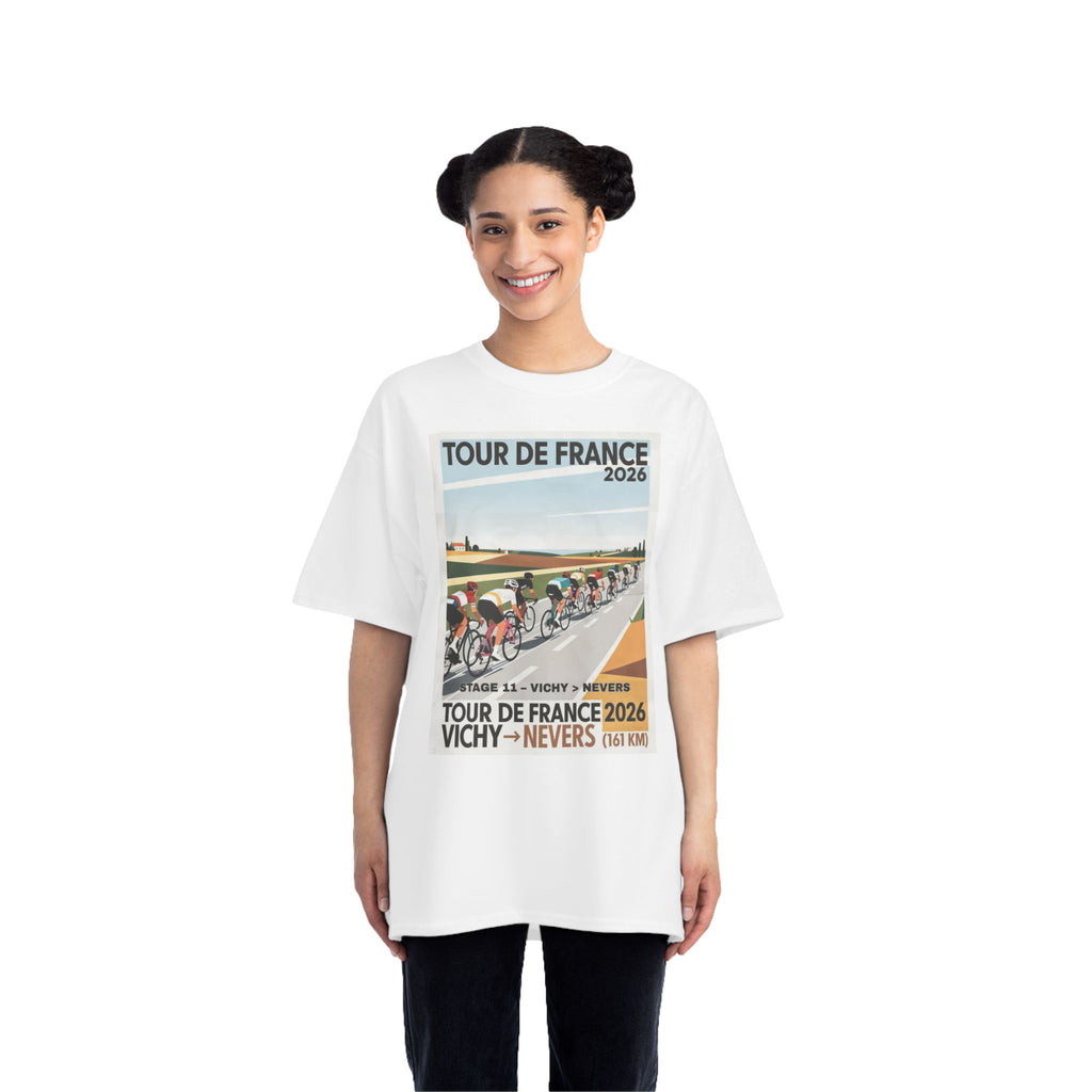 Tour de France 2026 Stage 11 Vichy to Nevers T-Shirt | Cycling Peloton Vector Art