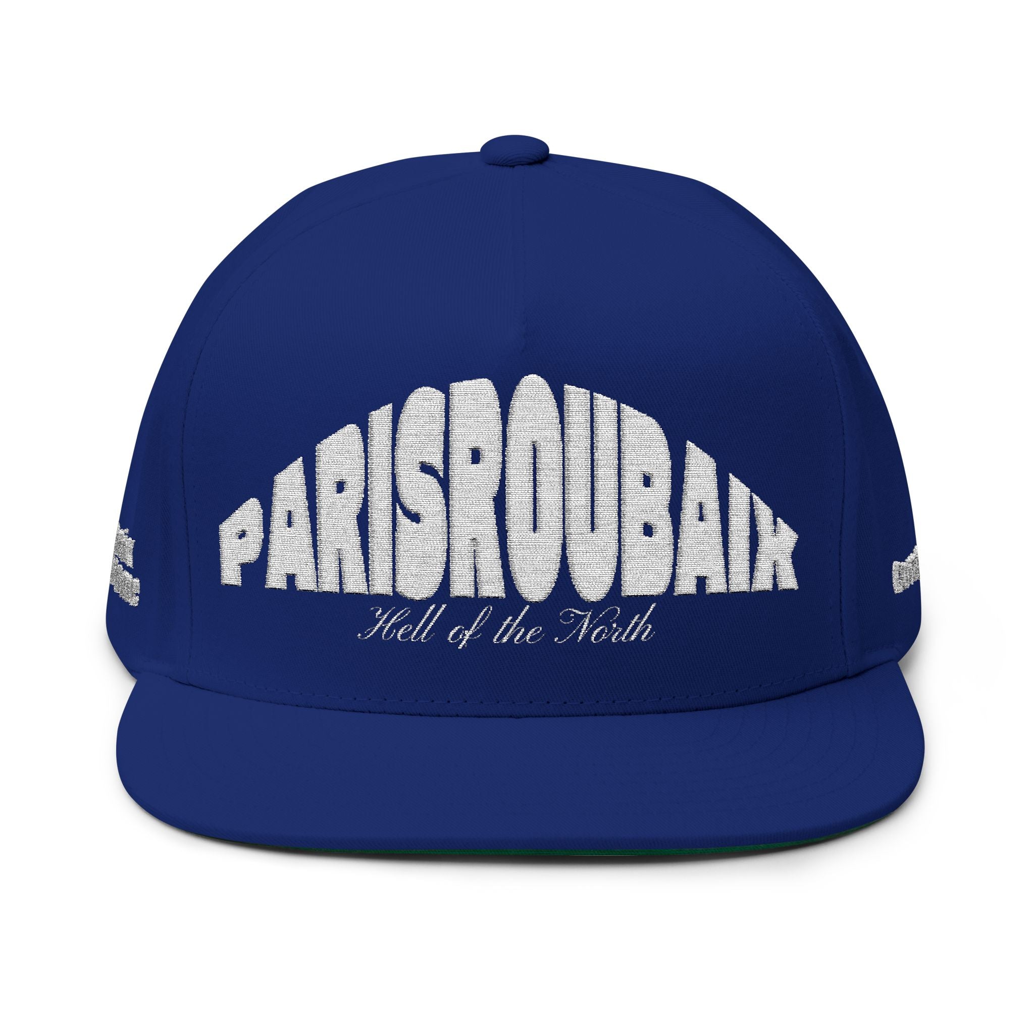 Embroidered Flat Bill Snapback Cap, Paris-Roubaix Race Hat, Stylish Christmas Gift, Cyclist Cap, Yupoong High Quality