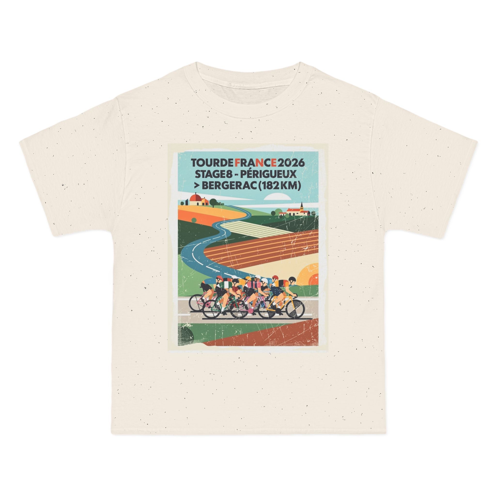 Tour de France 2026 Stage 8 Périgueux > Bergerac T-Shirt | Cycling Bauhaus Poster