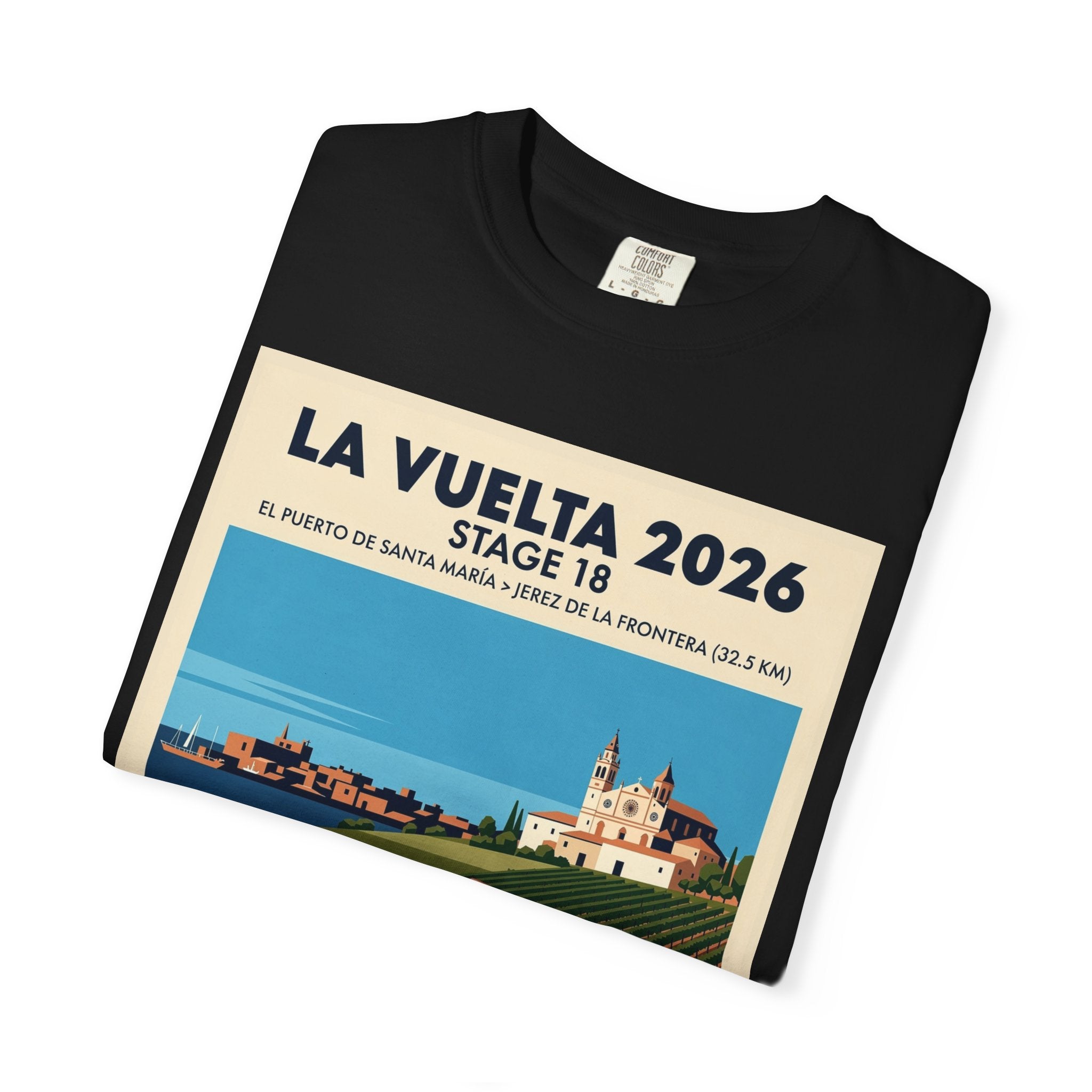 2026 Vuelta a España Stage 18 Cycling T-Shirt | El Puerto de Santa María to Jerez 32.5km | Graphic Tee