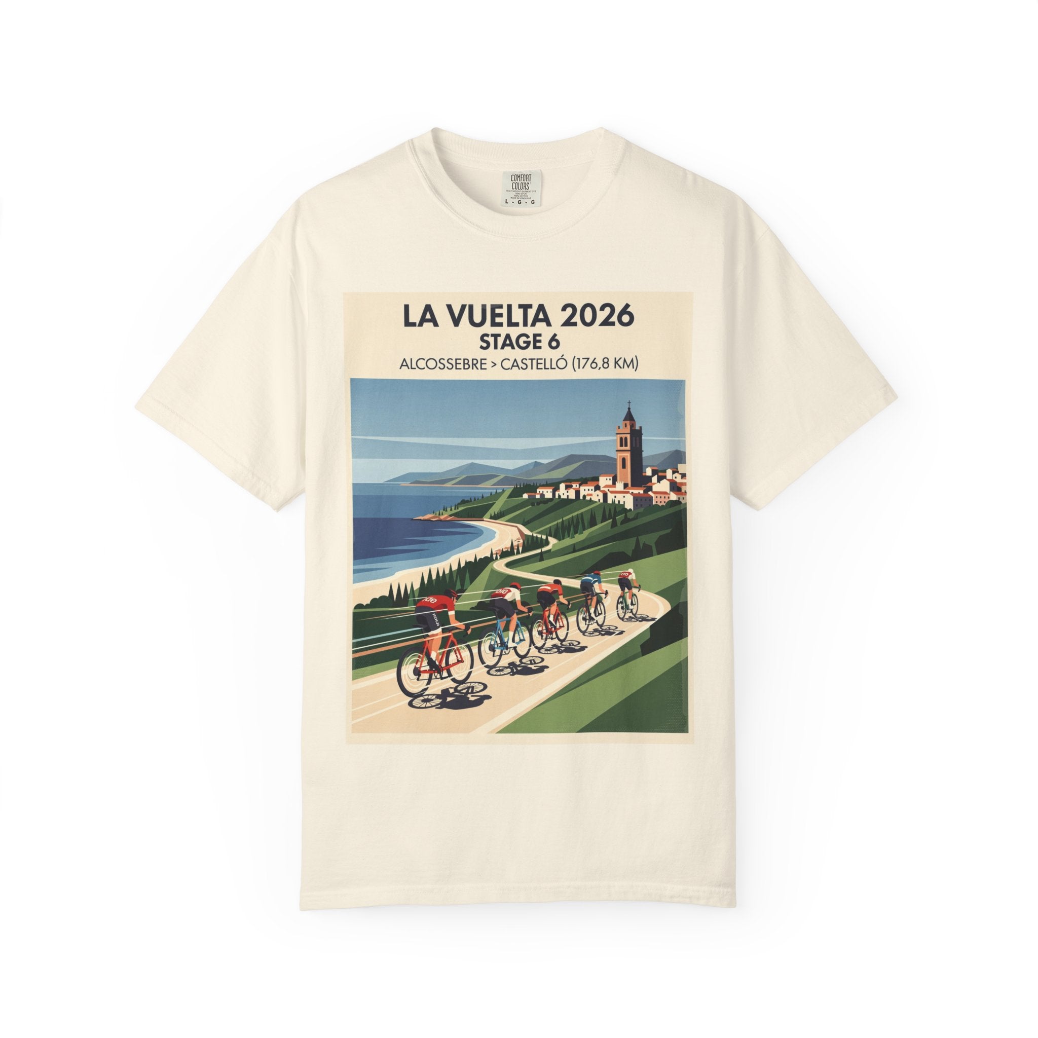 2026 Vuelta a España Stage 6 Cycling T-Shirt | Alcossebre to Castelló 176.8km | Graphic Tee