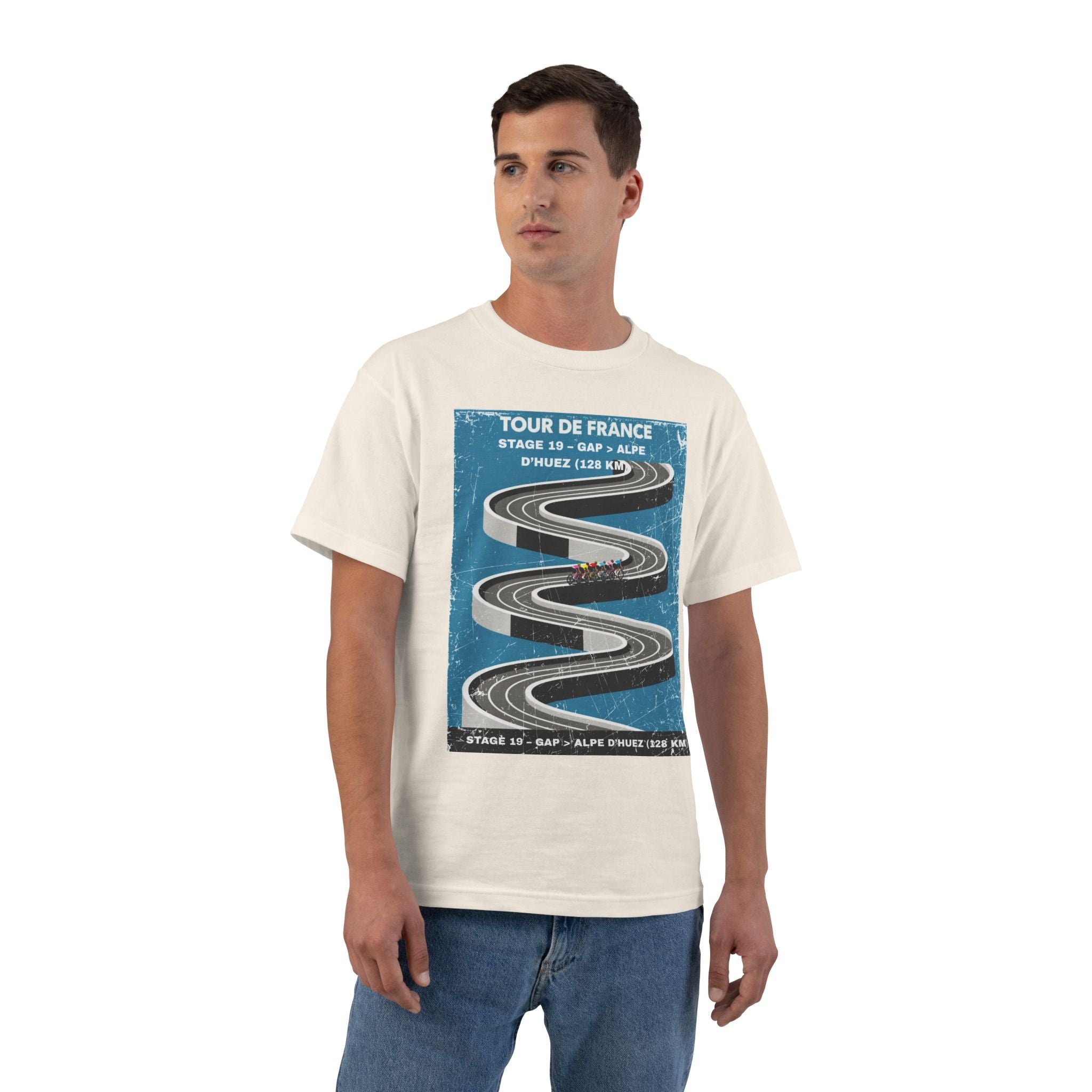 Tour de France 2026 Stage 19 Gap > Alpe d Huez T-Shirt | Bauhaus Mountain Cycling Poster