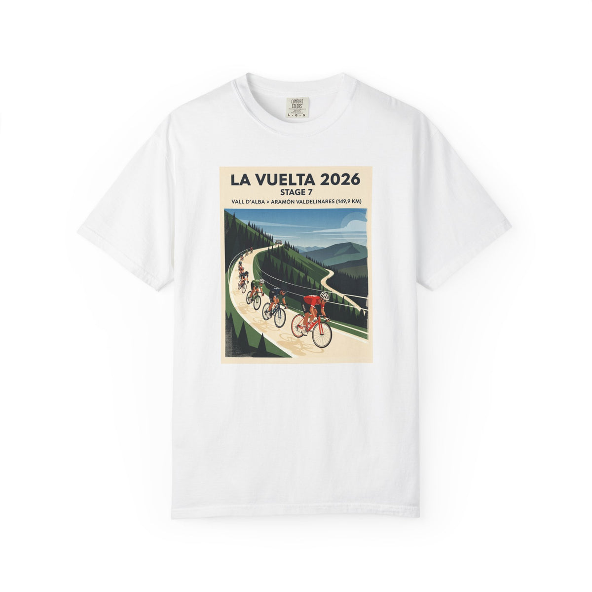 2026 Vuelta a España Stage 7 Cycling T-Shirt | Vall d'Alba to Valdelinares 149.9km | Graphic Tee