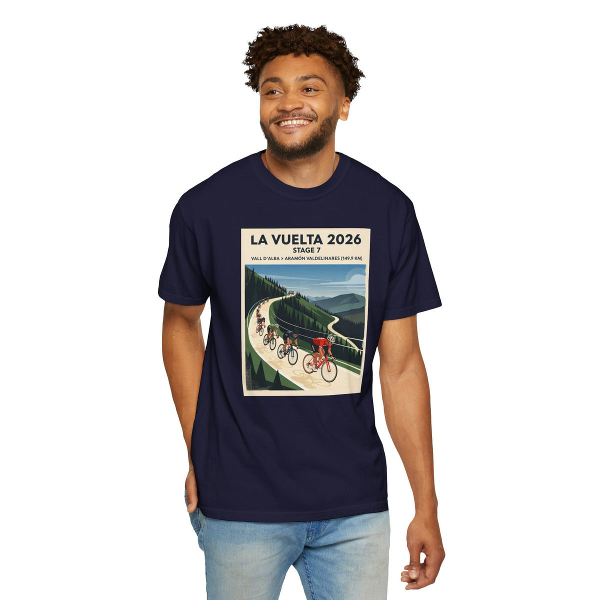 2026 Vuelta a España Stage 7 Cycling T-Shirt | Vall d'Alba to Valdelinares 149.9km | Graphic Tee