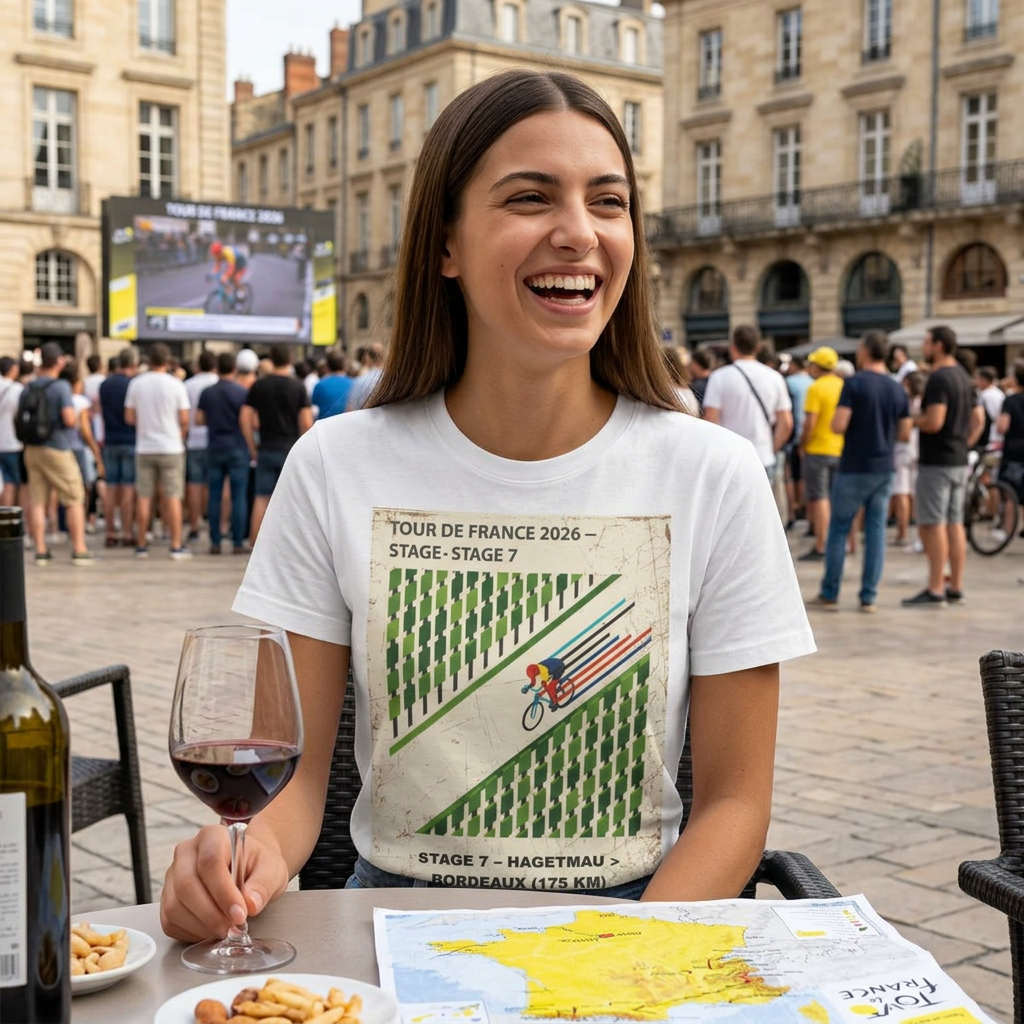 Tour de France 2026 Stage 7 Hagetmau > Bordeaux T-Shirt