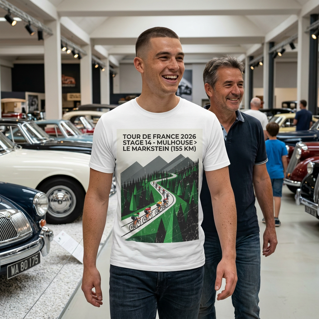 Tour de France 2026 Stage 14 Mountain Cycling T-Shirt | Mulhouse > Le Markstein