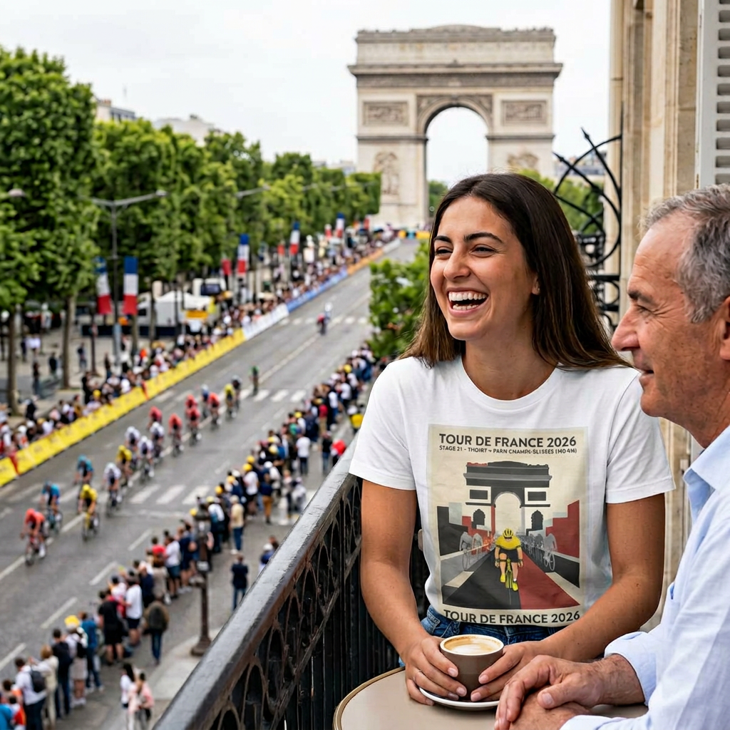 Tour de France 2026 Stage 21 Thoiry to Paris Champs-Élysées T-Shirt