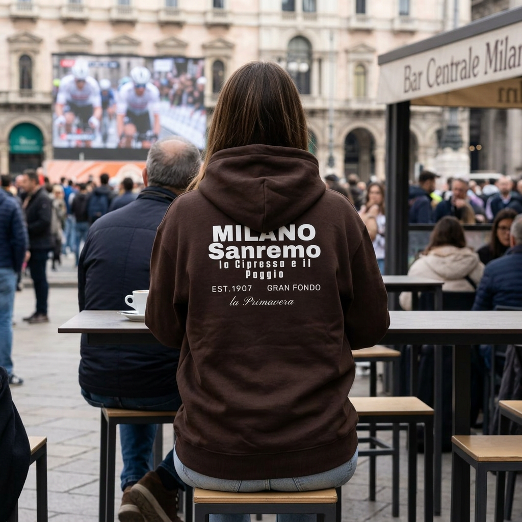 Milano Sanremo Classic Monument Bike Race Hoodie | Vintage Italian Cycling Streetwear