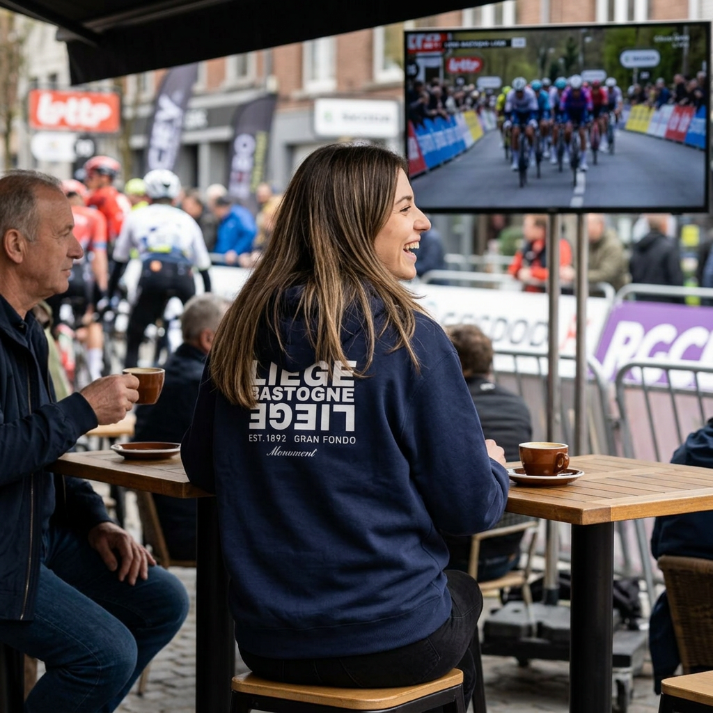 Liège Bastogne Liège Monument Vintage Cycling Logo Sweatshirt | Retro Bike Race